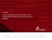 Tablet Screenshot of cycloneinteractive.com